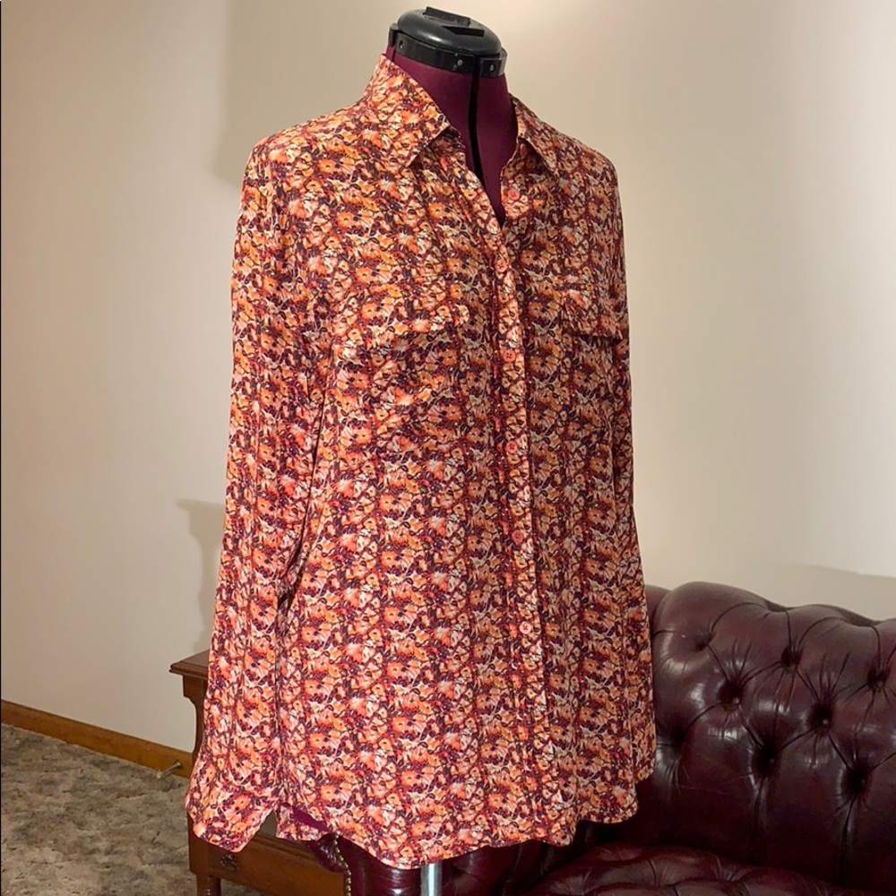 Equipment silk blouse